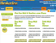 Tablet Screenshot of brokerlessmls.com